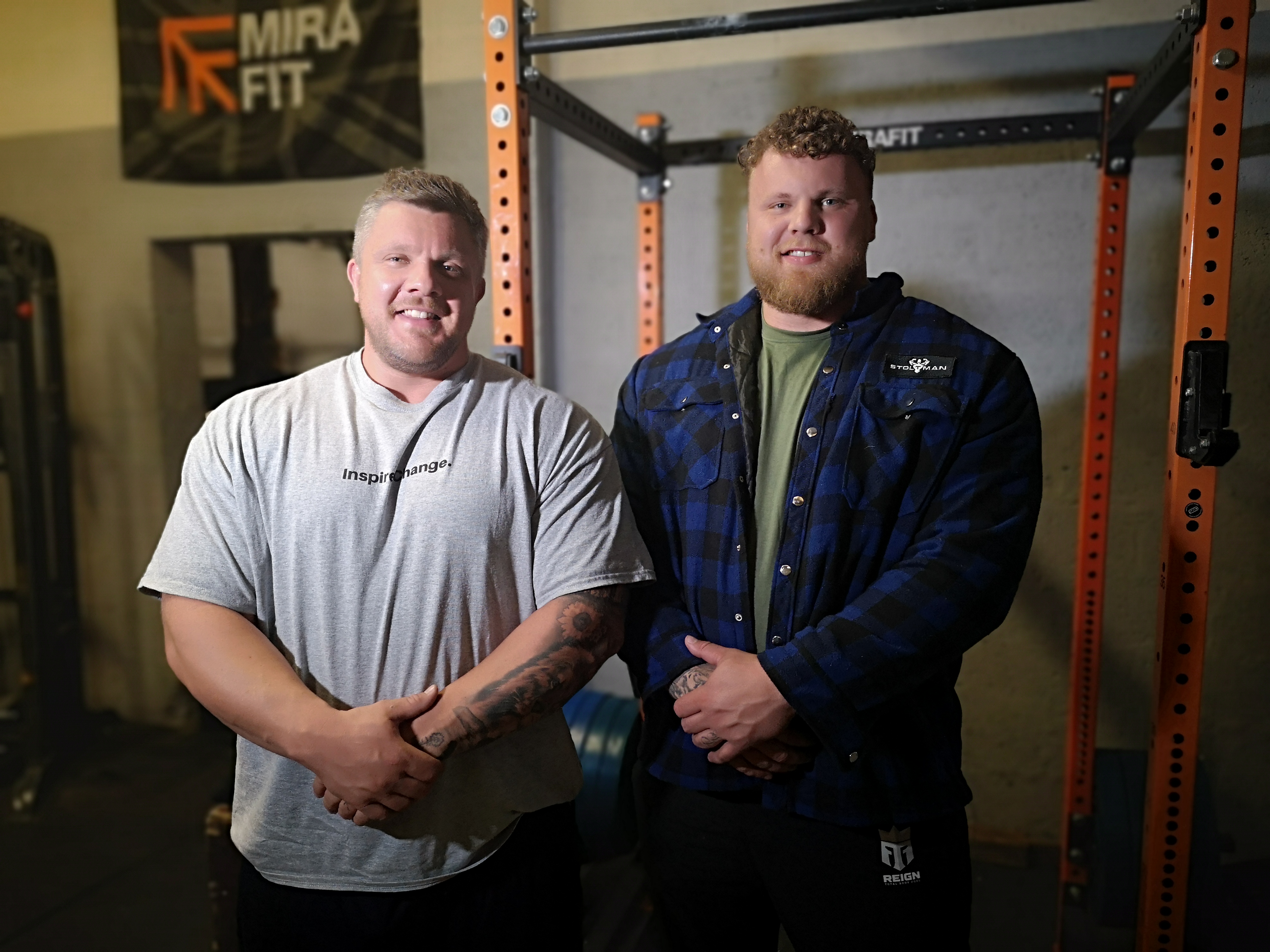 Tom (right) and Luke (left) are delighted to be the World's Strongest brothers