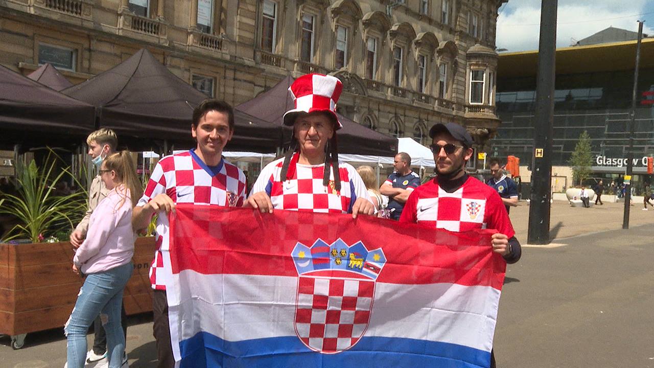 Croatia fans were also gearing up for the big game.
