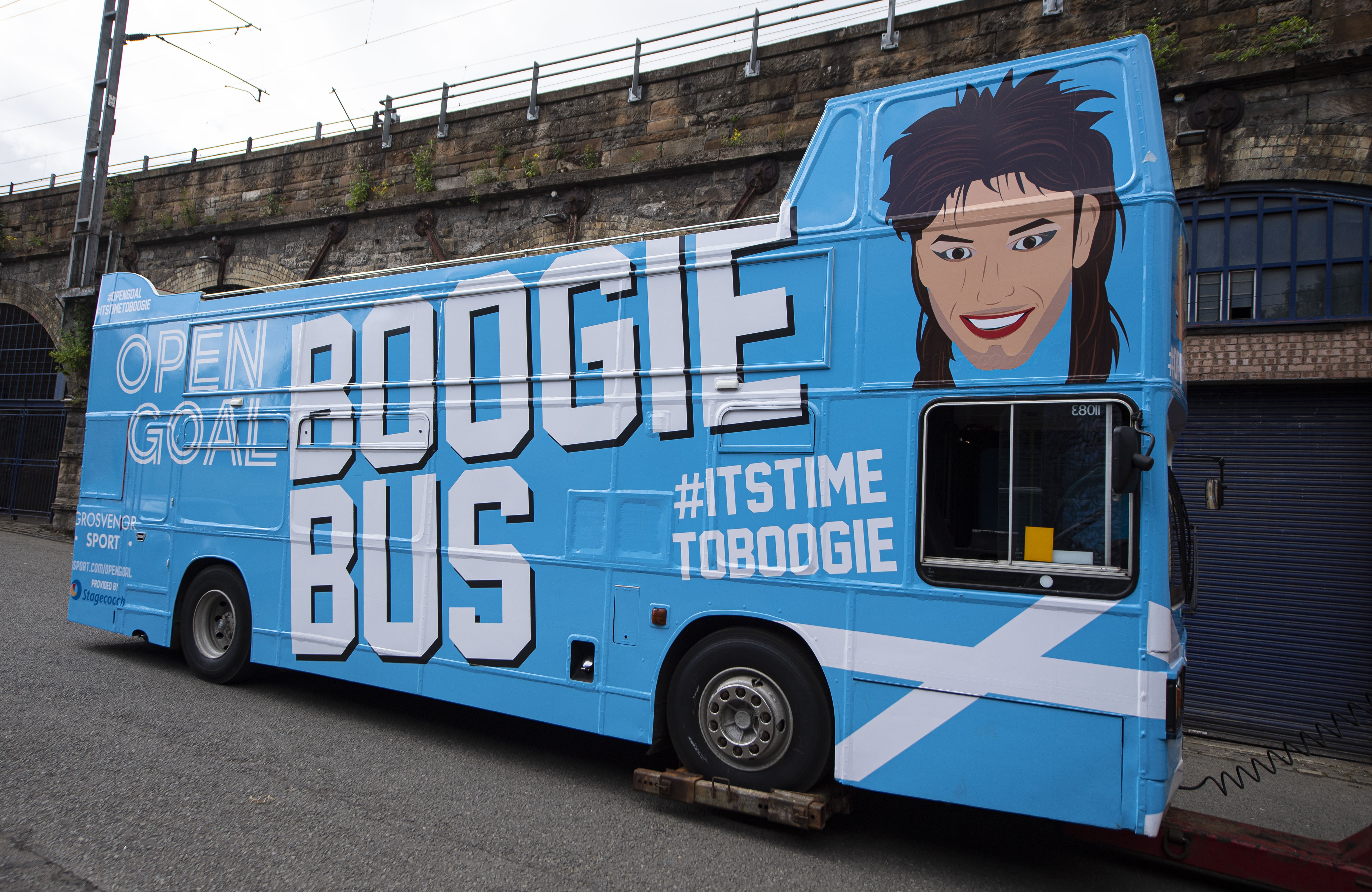 The Open Goal podcast's Boogie Bus was out on the streets of Glasgow.