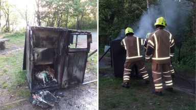 National park bin set ablaze by poorly disposed of BBQ
