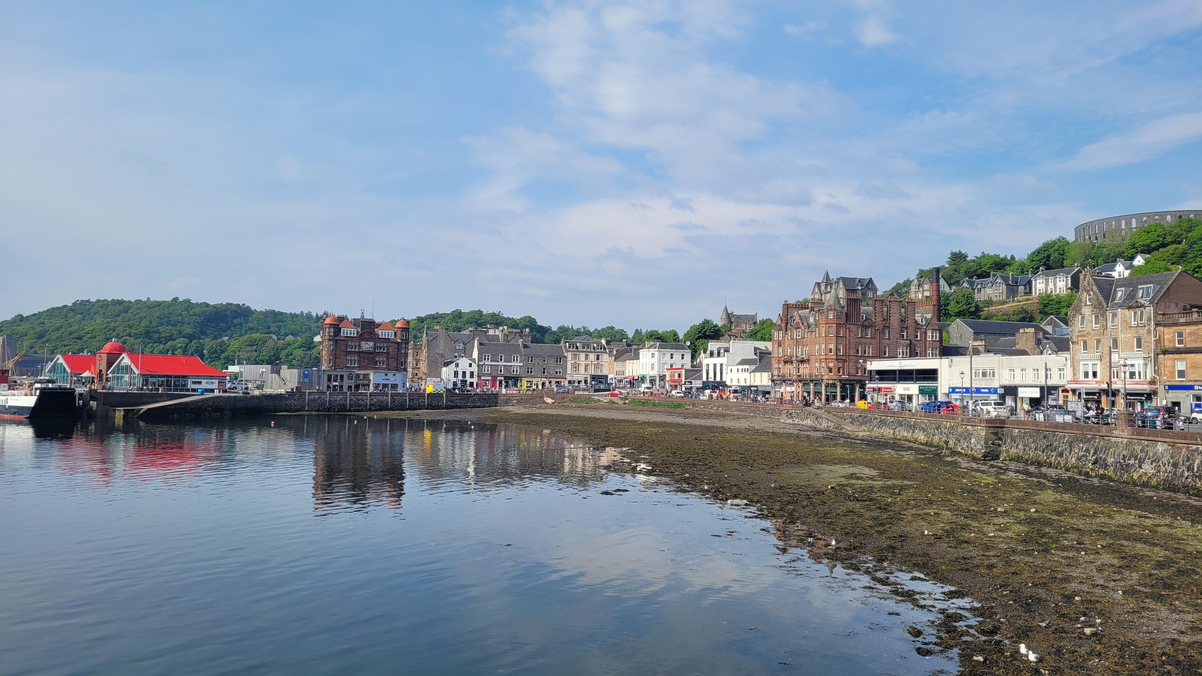 We reached Oban bang on time.