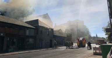 Fire breaks out above popular Aberdeen restaurant