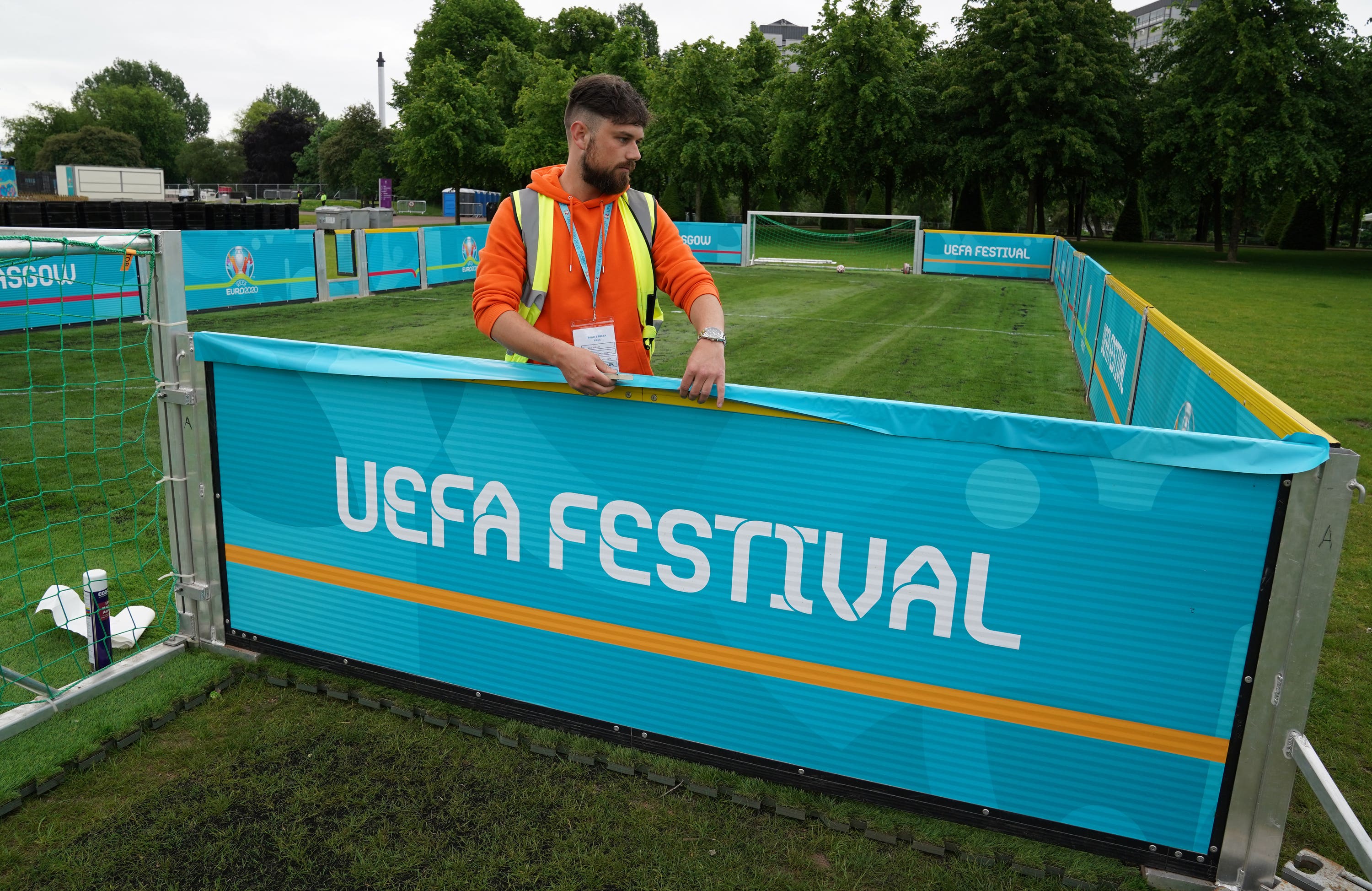 The fan zone will welcome people on every day of the tournament (Andrew Milligan/PA)