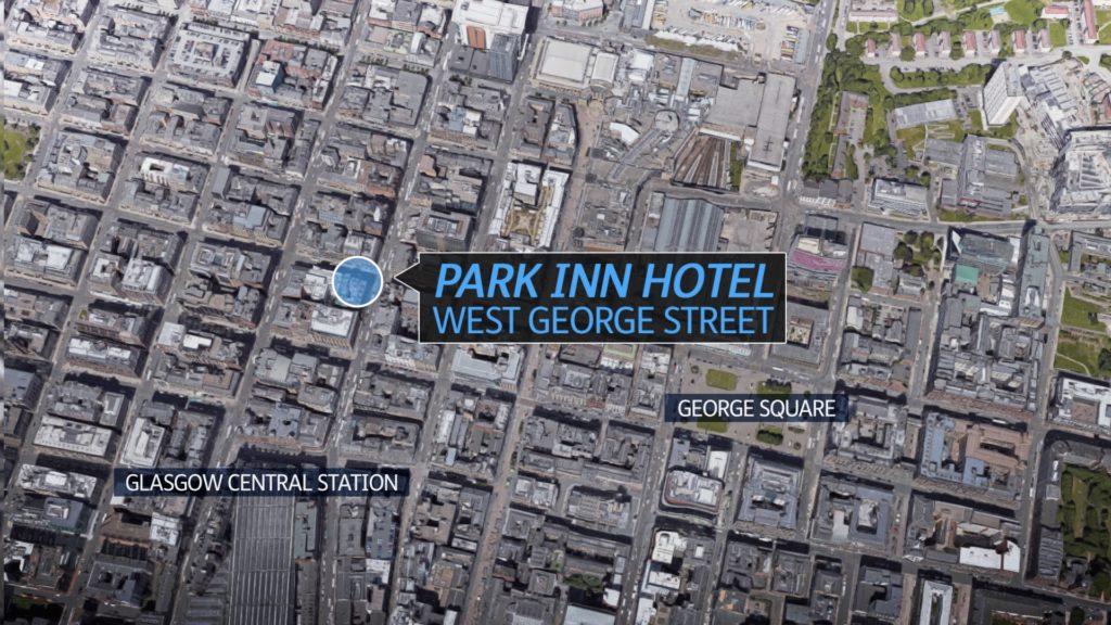 The Park Inn Hotel was housing asylum seekers.