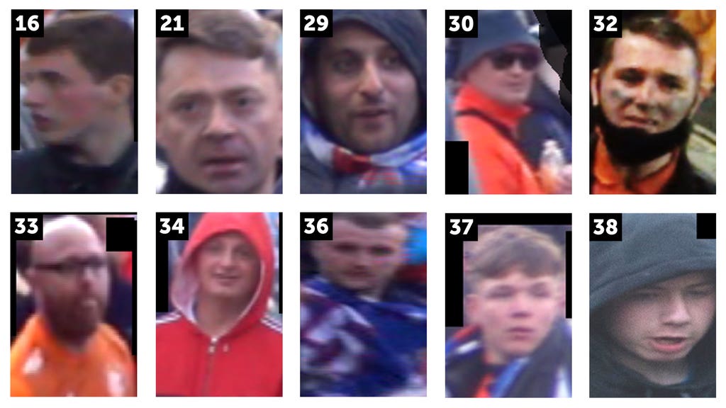 New CCTV appeal over Rangers fans’ title win disorder