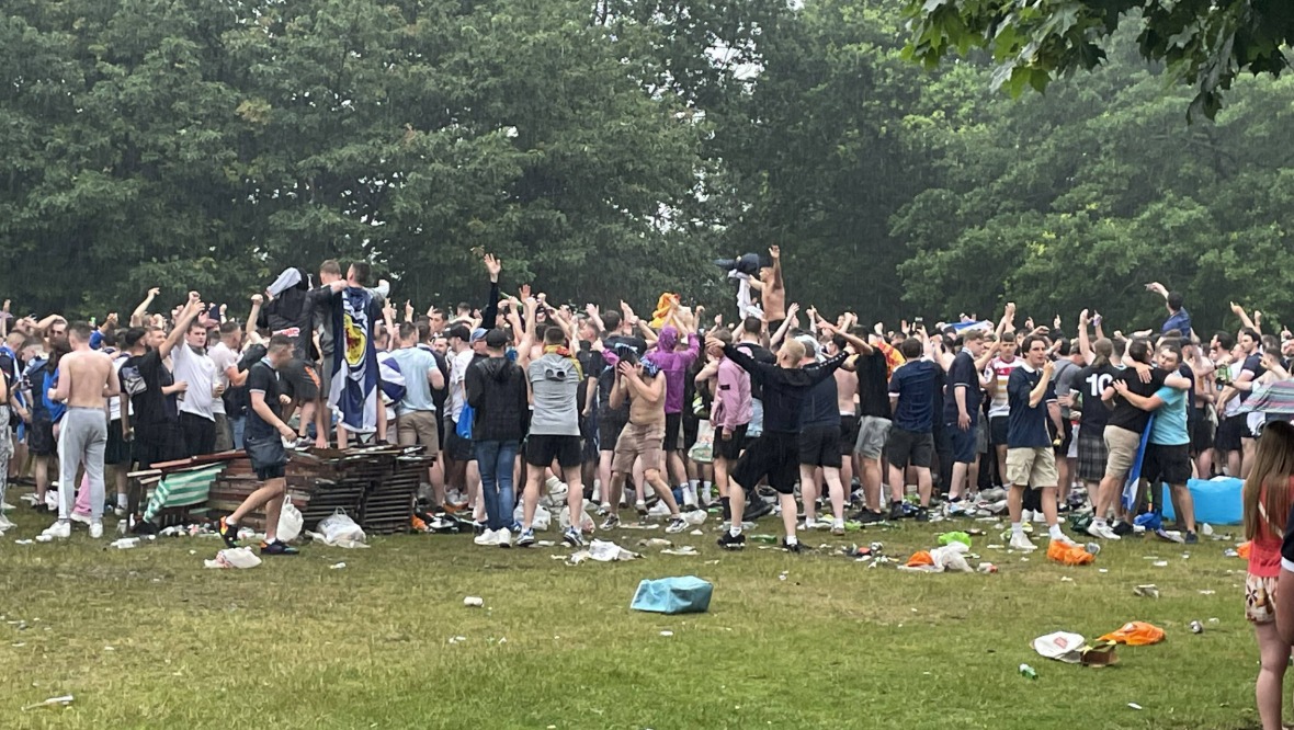 London: The Tartan Army flocked to Hyde Park on Thursday.