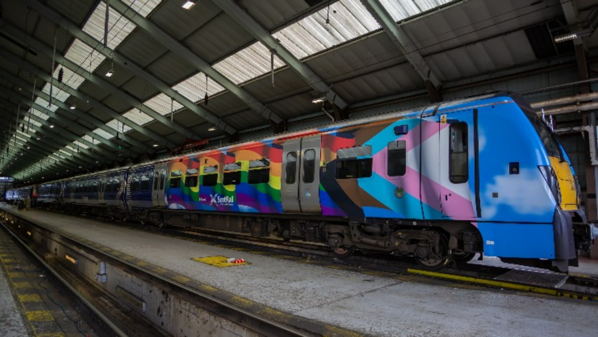 ScotRail claps back after complaint over rainbow Pride train