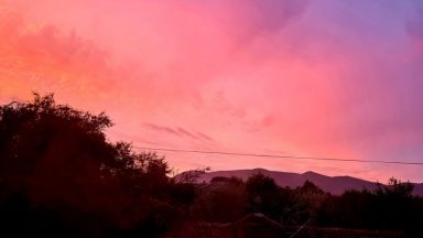 Scots snap stunning pictures of glorious sunset