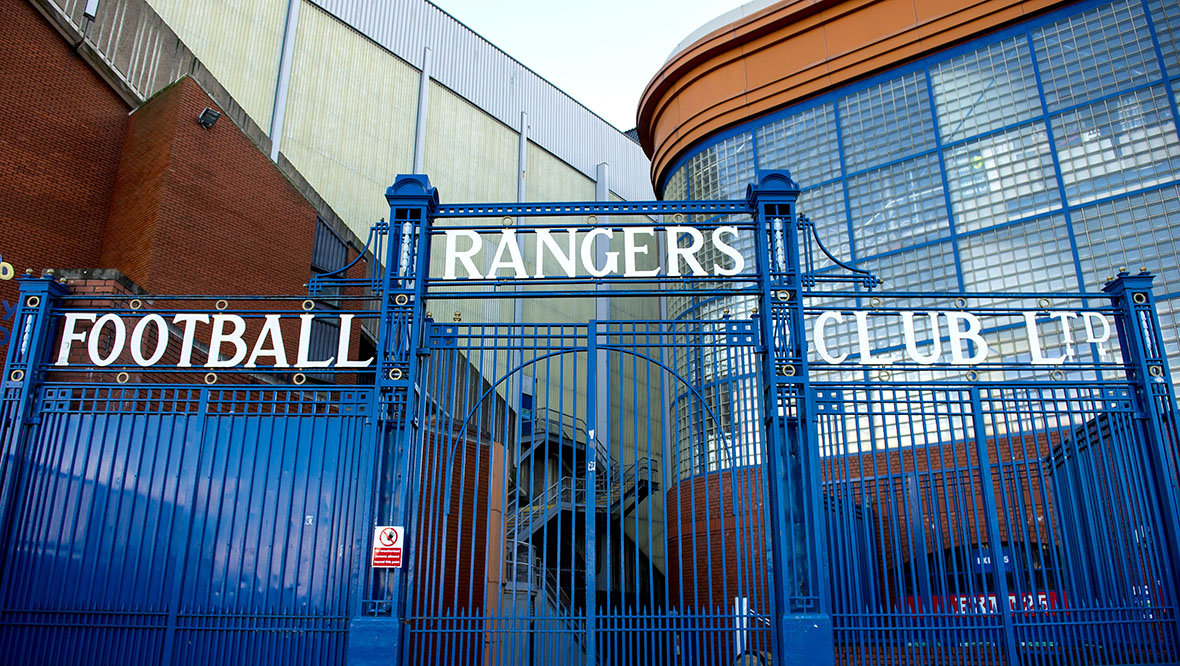 Drunk man scaled gates at Ibrox and stole dugout seat covers