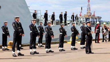 Royal Navy’s newest ship joins fleet at Highlands ceremony