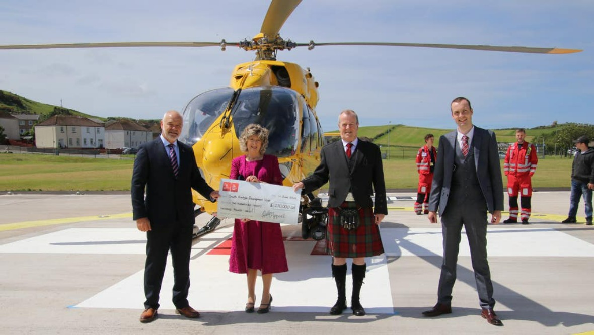 Helipad named after paramedic who died from Covid officially opens
