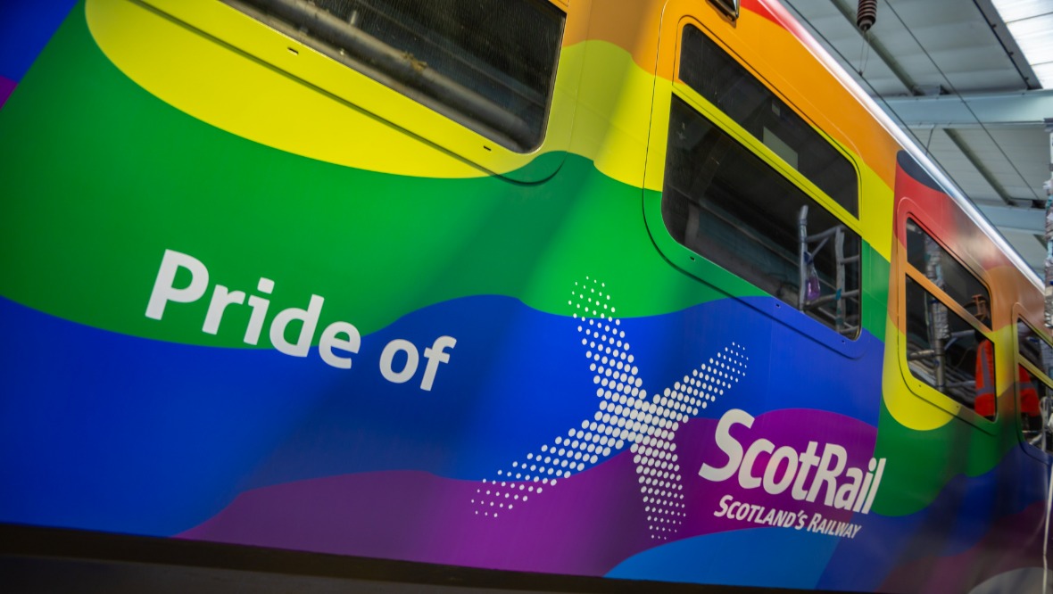 Colourful: The Pride train will operate right across Scotland.