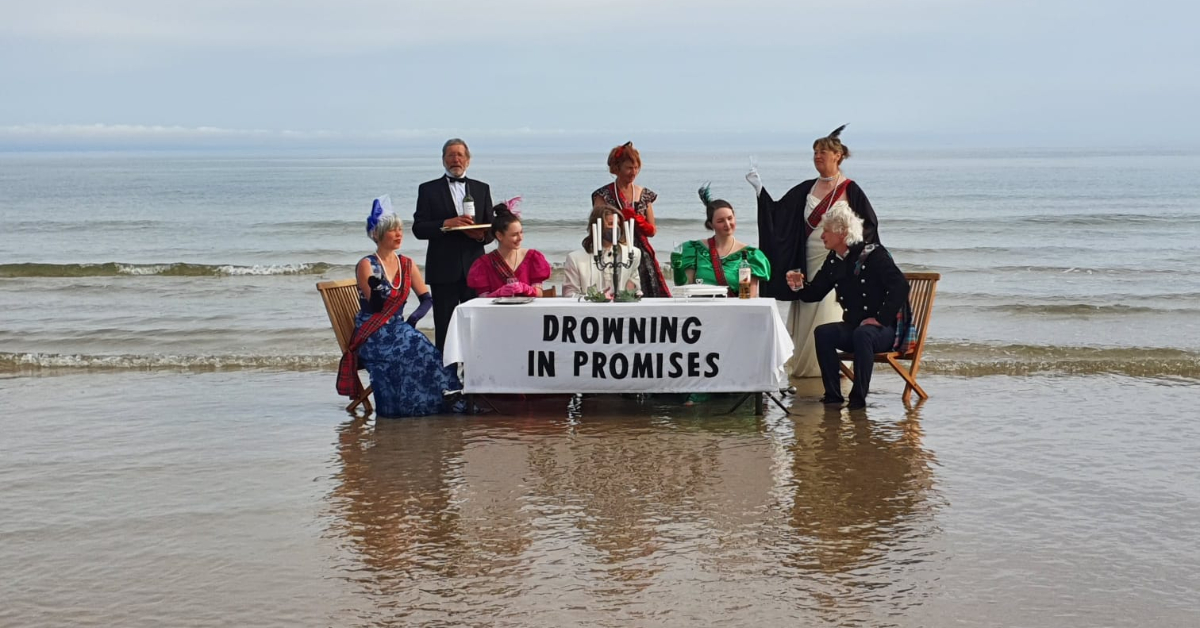 Environmental activists demonstrate across Scotland ahead of G7