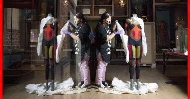 Designer bodysuit and Jacobite garter go on show at V&A Dundee