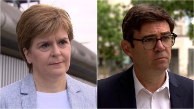 Sturgeon and Burnham in war of words over Covid travel ban