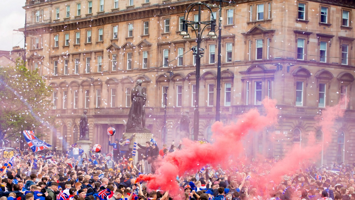 Two more charged over Rangers fans’ title win celebrations