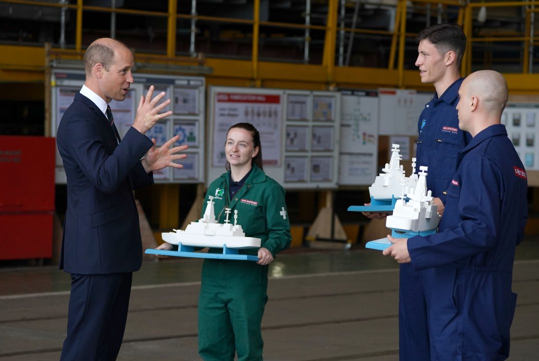 Models of warships were given to William as gifts