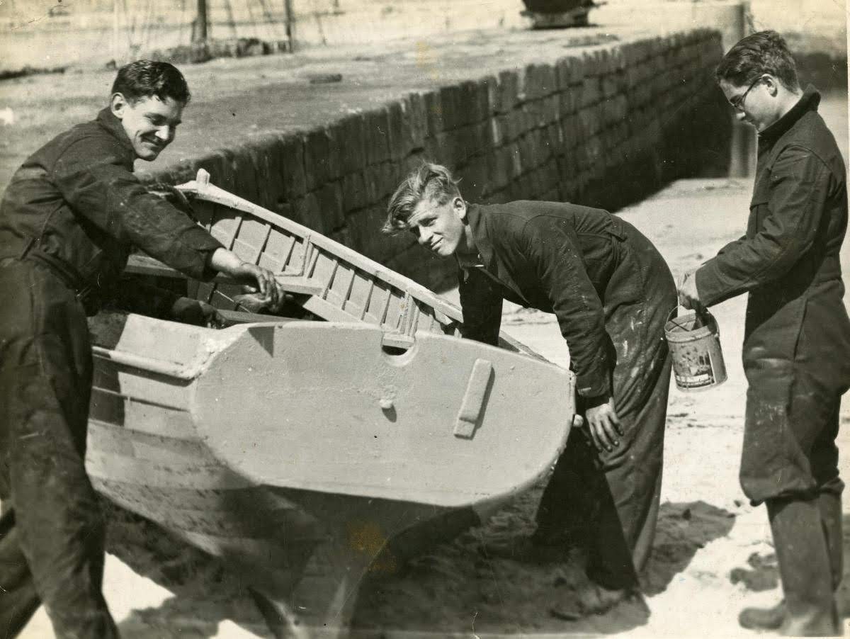 HRH Prince Philip during his school days at Gordonstoun.