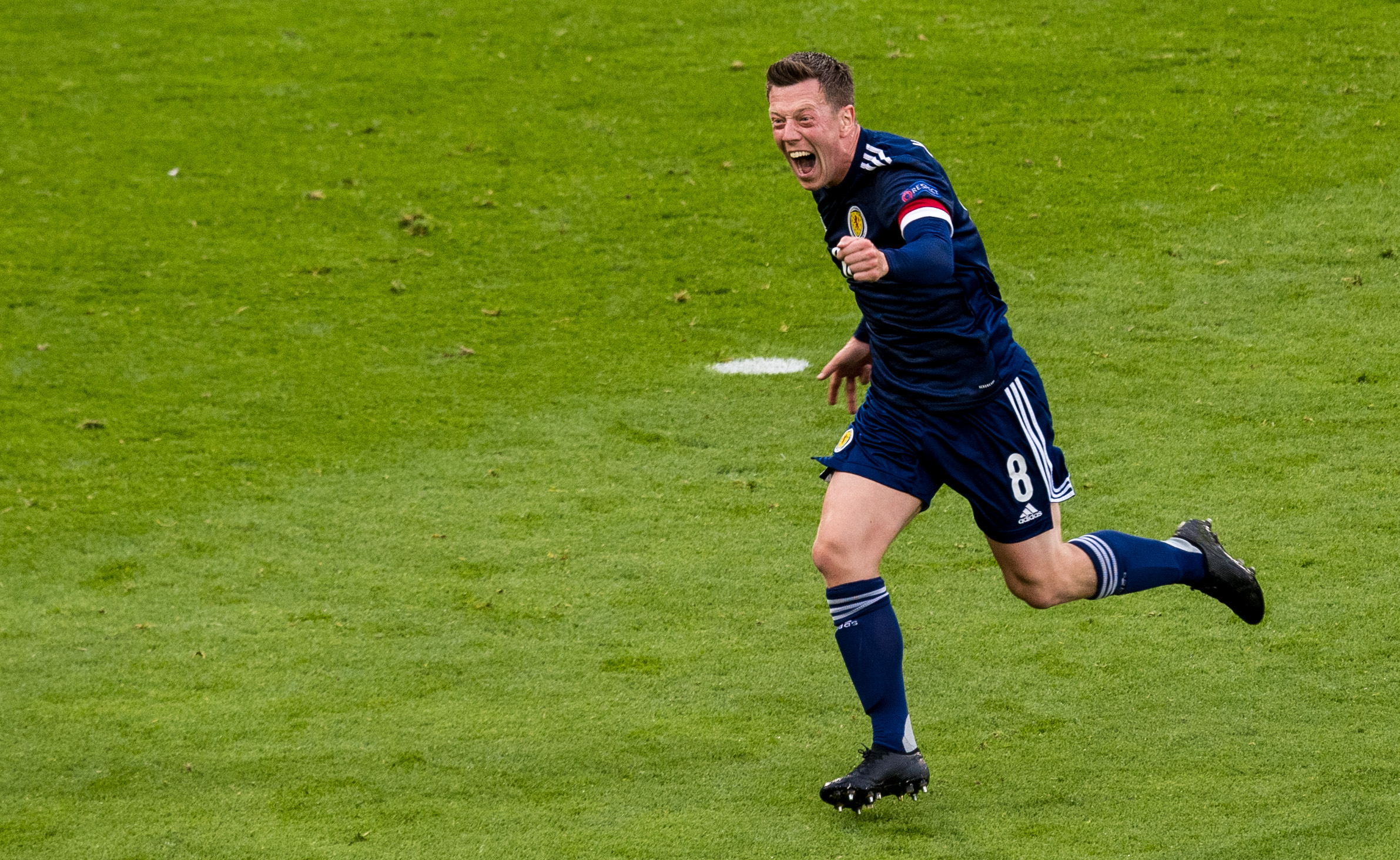 Callum McGregor scored Scotland's only goal of the tournament at Hampden. (Photo by Ross Parker / SNS Group)