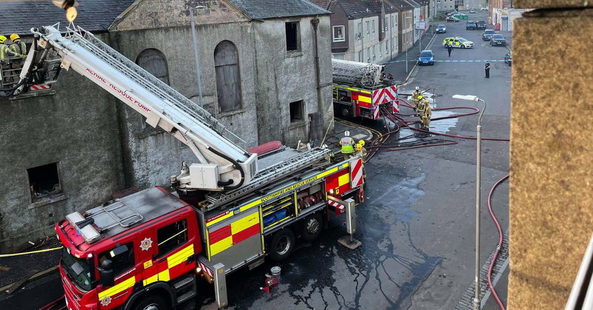 Three teenage girls charged after fire in former church