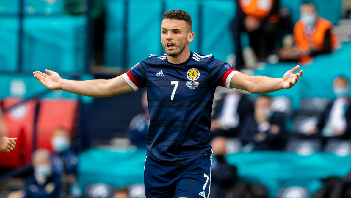 McGinn ruled out of Scotland’s clash with Denmark