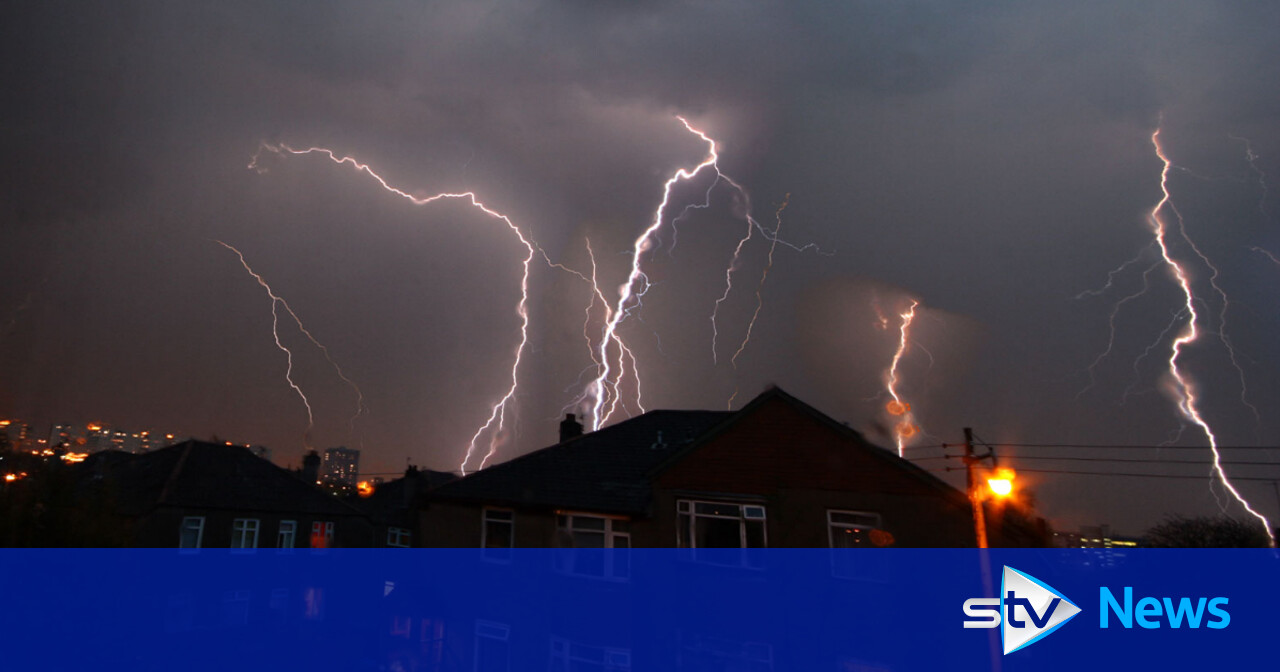 Thunderstorms and heavy rain to batter Scotland amid yellow weather warnings