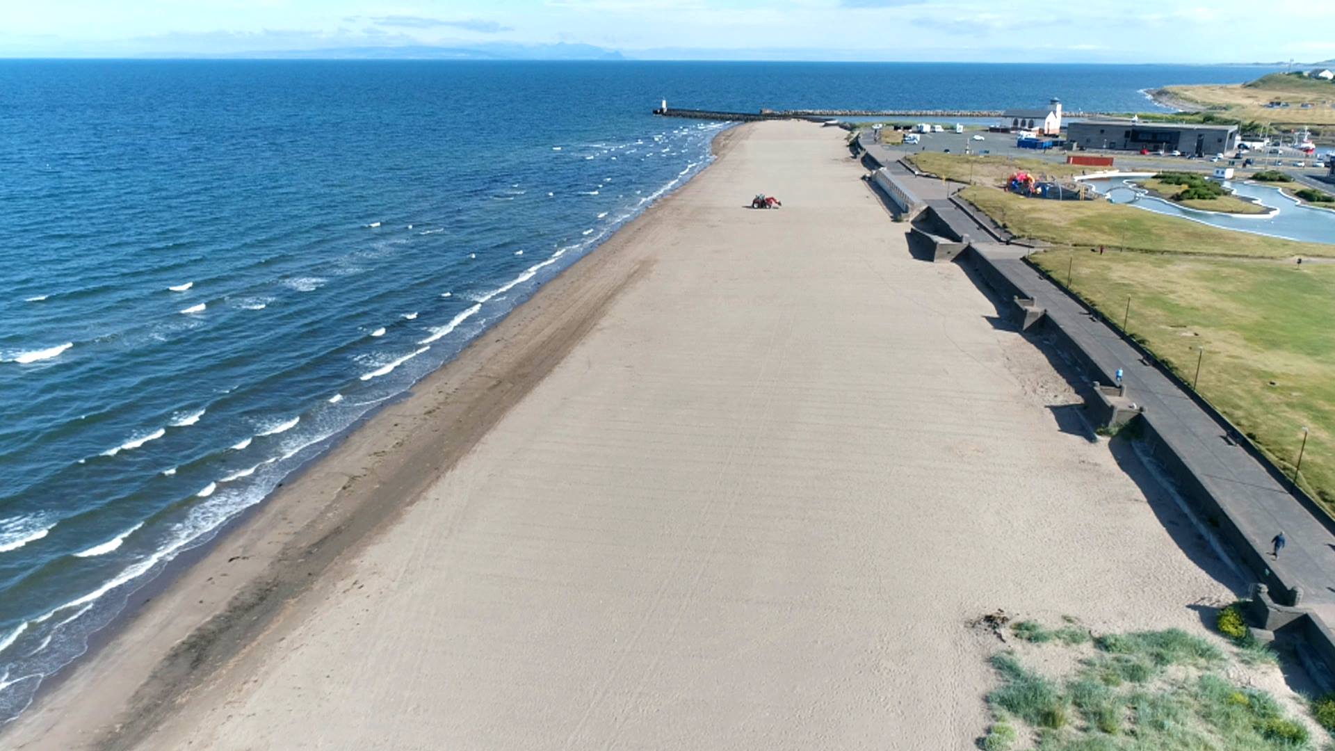 Girvan beach is now looking its best.