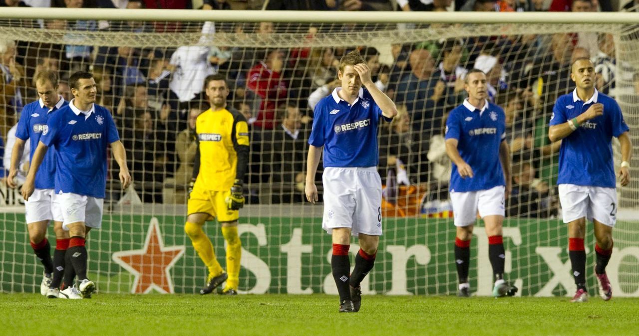 Dejected figures as Rangers lose heavily in Spain.