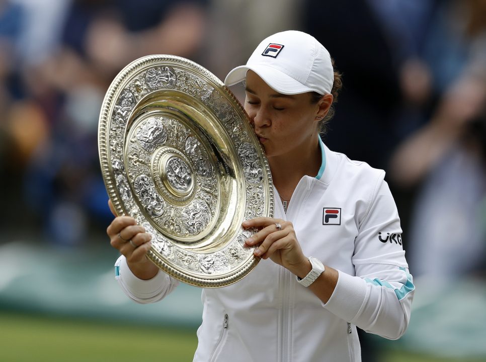 Ashleigh Barty lands Wimbledon title with three-set win