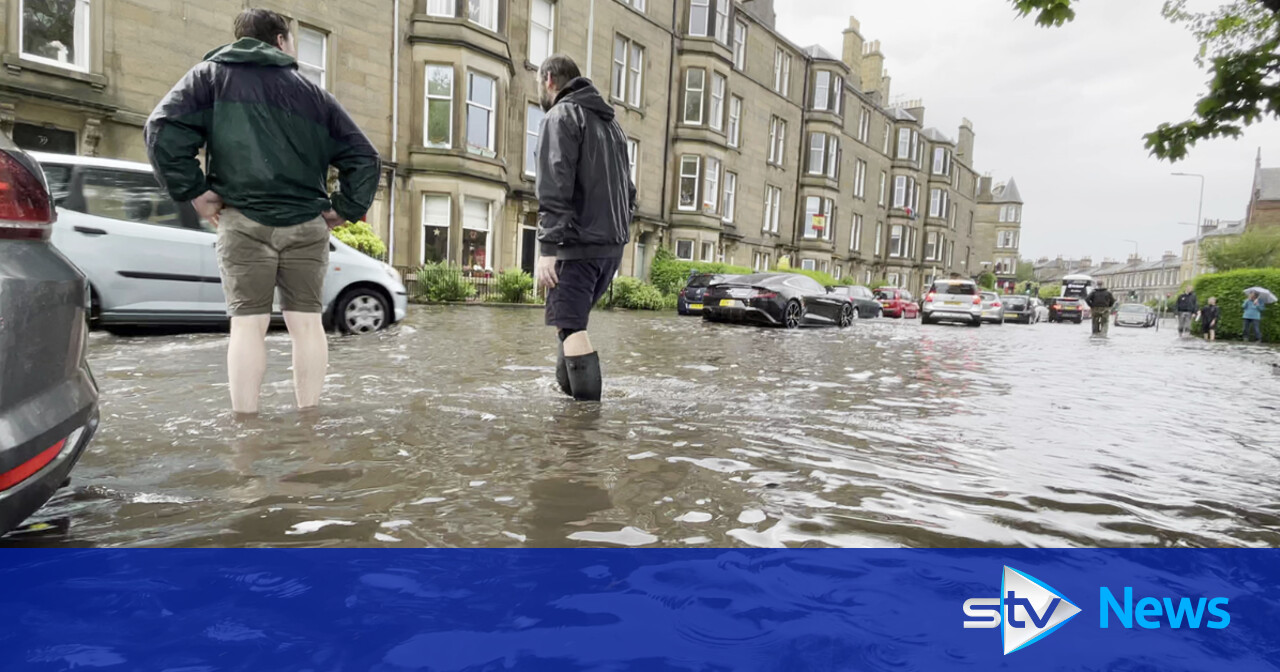 Flooding and thunderstorms as rain and wind batters Scotland STV News