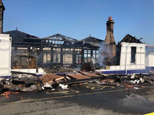 ScotRail shared a picture of the damage on social media. 