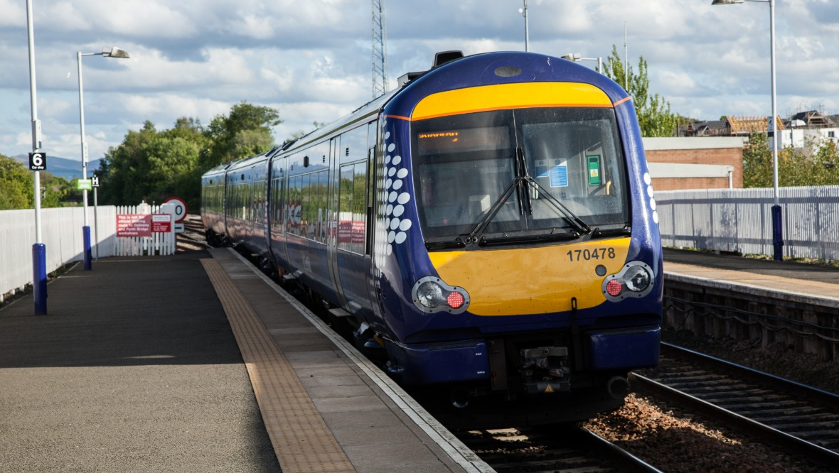 Person dies after being hit by train near Glasgow