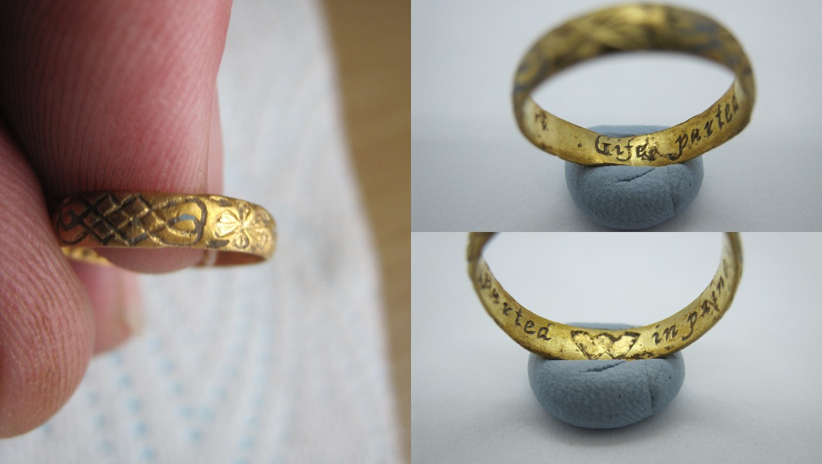 Gold ring from 17th century found by metal detectorist