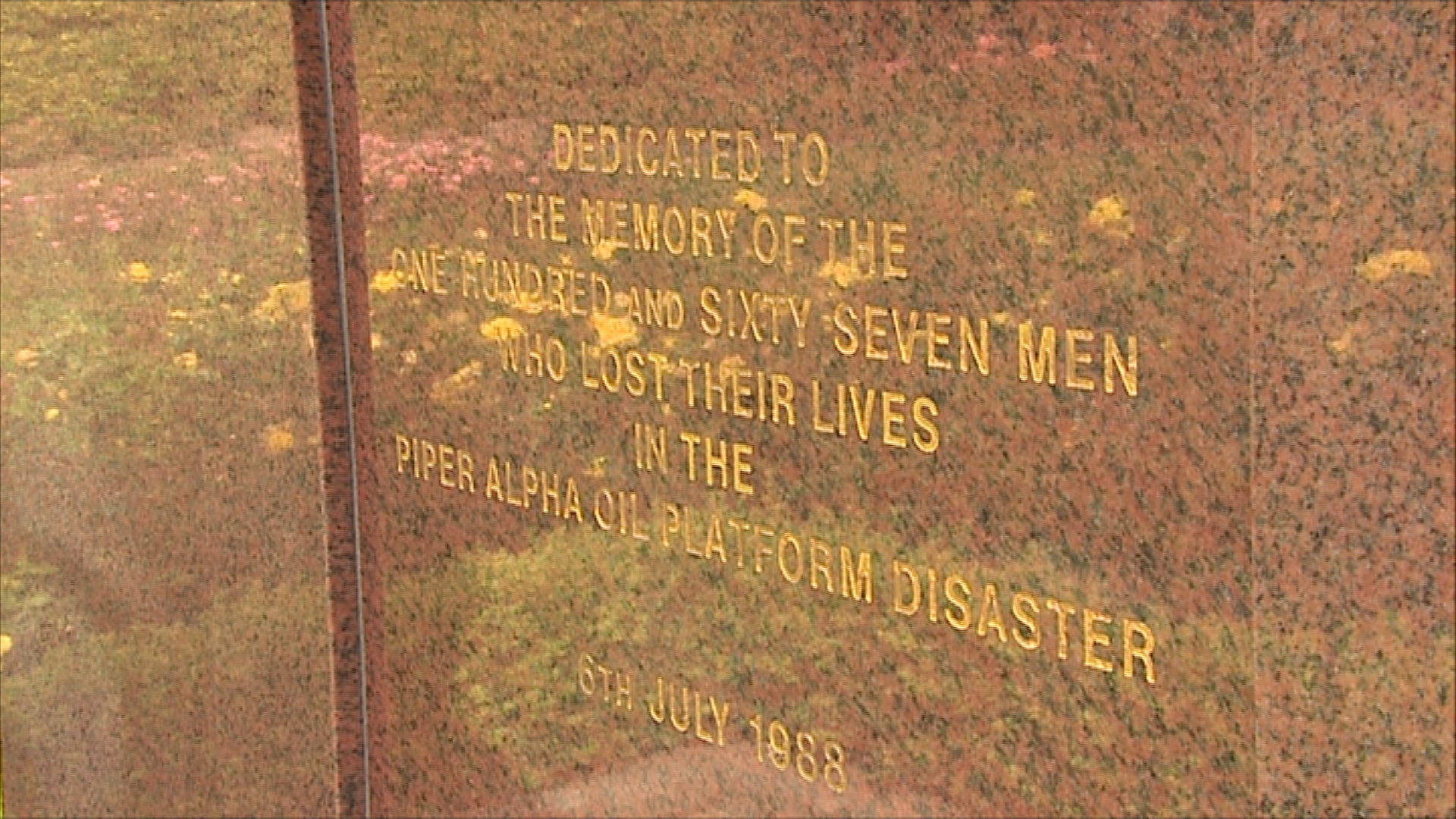 Thirty-three years on: Piper Alpha memorial in Aberdeen.