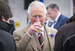 Charles samples dram of whisky on flying visit to Shetland