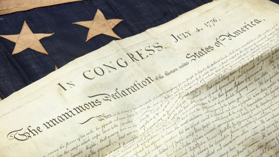 Copy of US Declaration of Independence found in Scottish attic