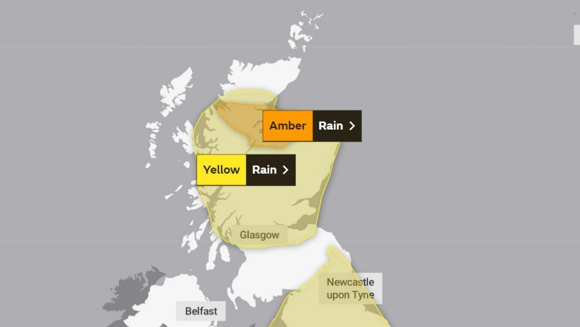 Wednesday: Weather warnings for rain.