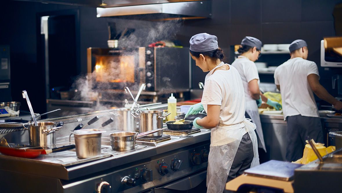 Restaurant kitchens can be demanding (file pic).