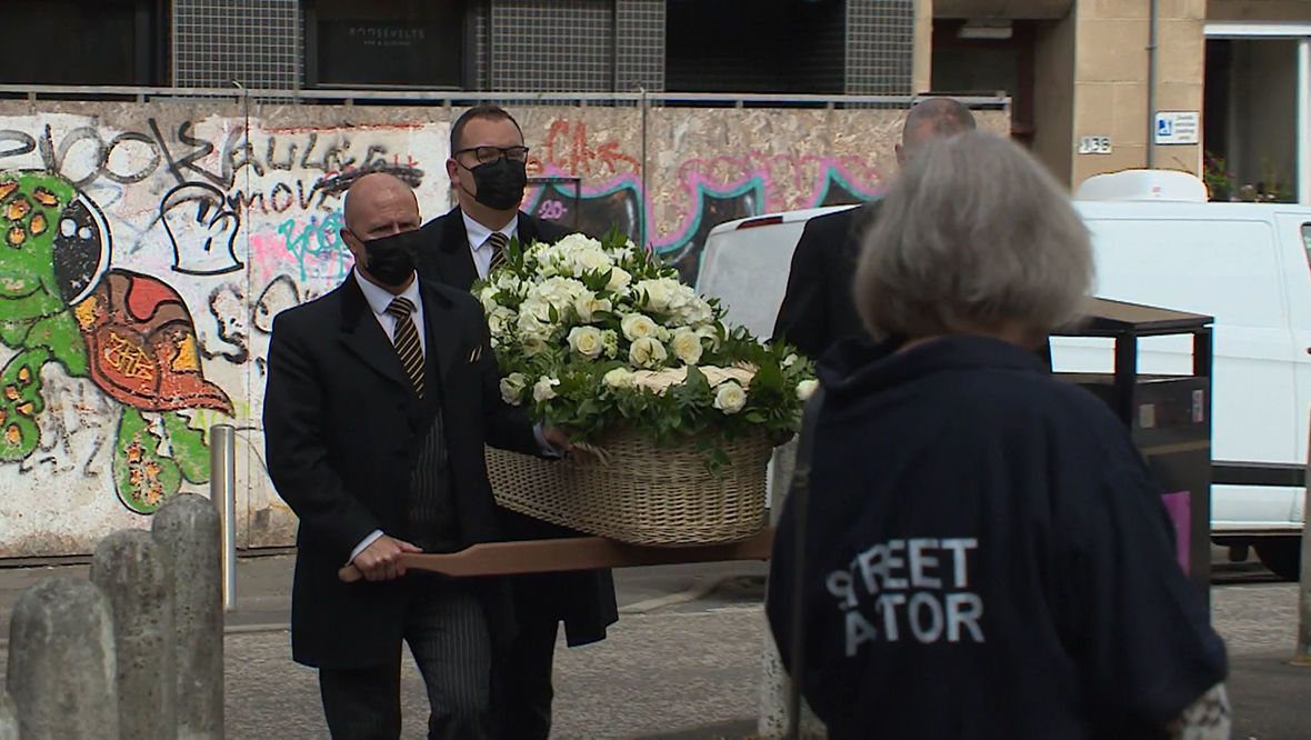 Esther Brown's funeral took place in the west end of Glasgow.