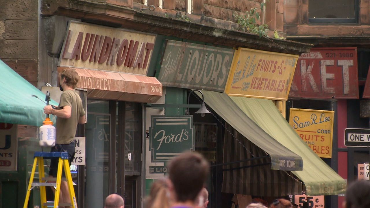 Glasgow was transformed for filming of the new Indiana Jones movie.