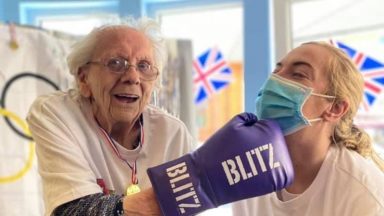 Care home residents training for their own Olympics