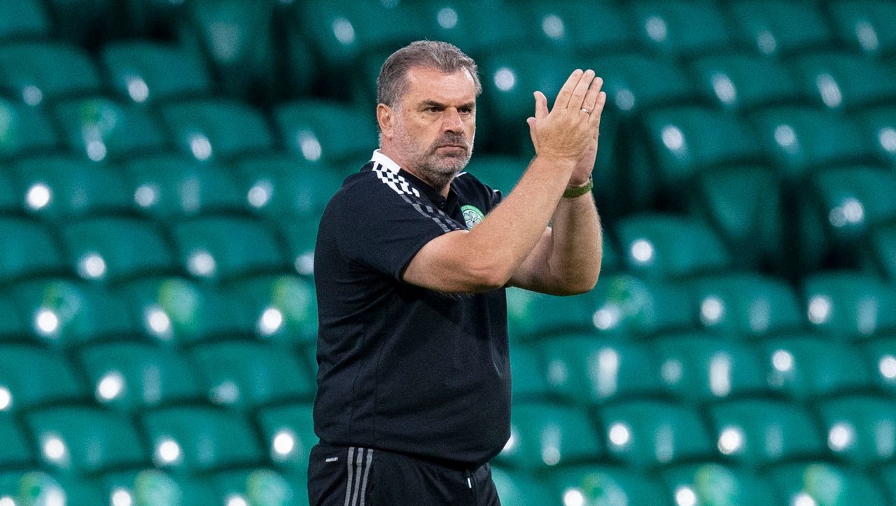 Celtic manager Ange Postecoglou when he took charge for his first European tie against FC Midtjylland.