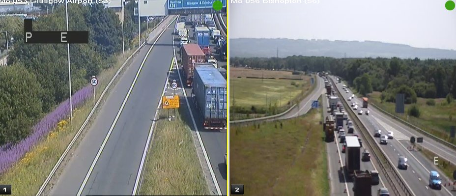 Queues back to Junction 30 and hour long delays after a trailer overturned on the M8.