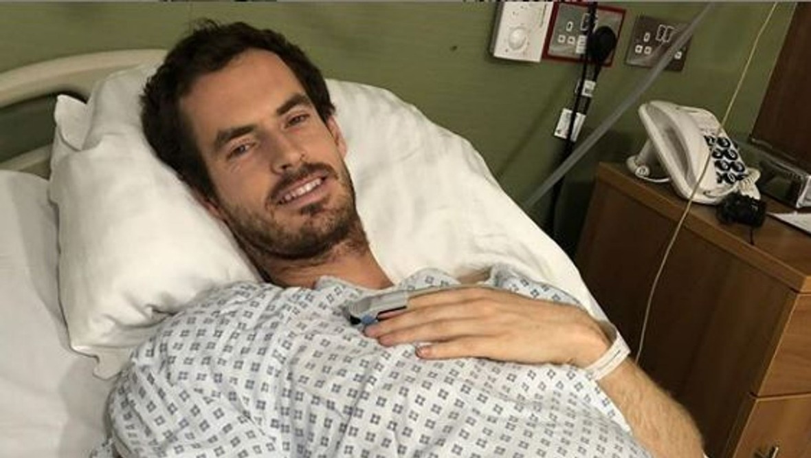 Andy Murray after the career-saving surgery.