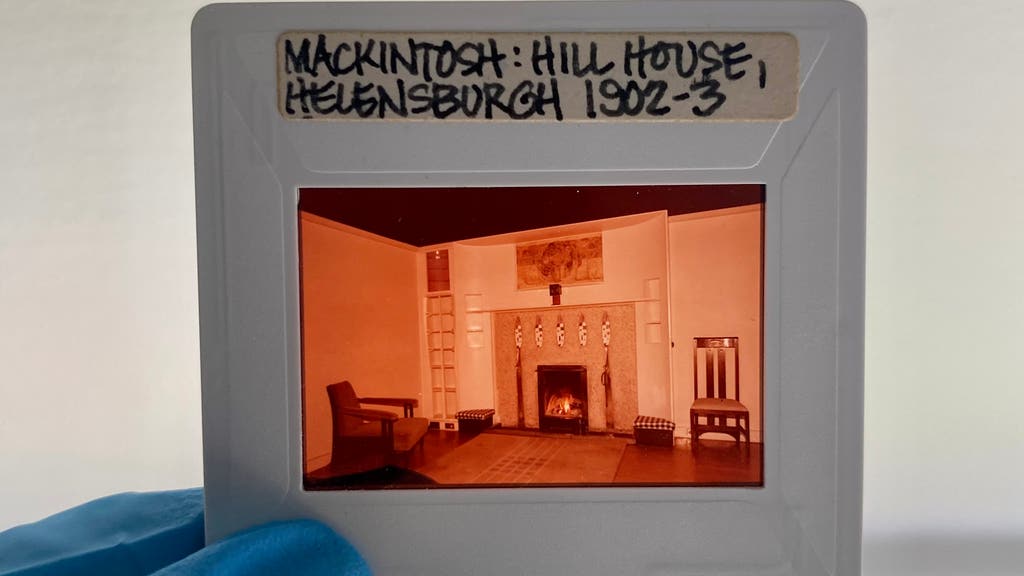 The slides show the Hill House in the 1970s