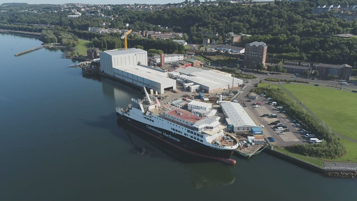 Work is continuing on new ferries at the Ferguson Marine shipyard in Port Glasgow.