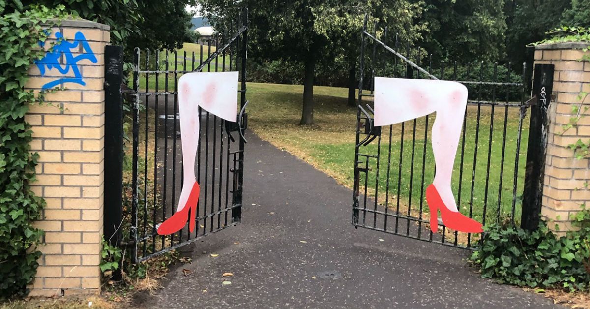 ‘Upsetting’ spread-legged artwork provokes outrage at park
