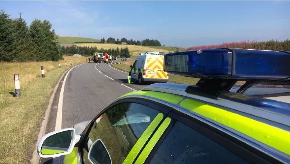 The road was closed for several hours following the incident in 2018. (STV News)