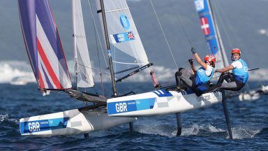 Scot Anna Burnet helps Team GB win Olympic sailing silver