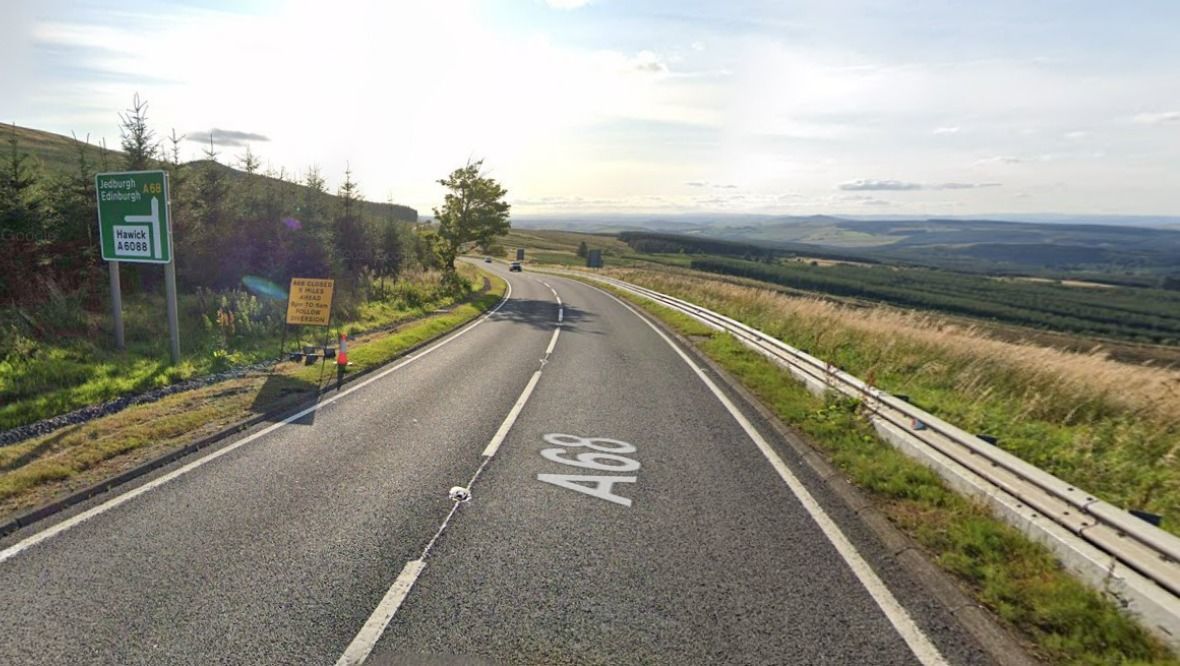 Driver airlifted to hospital after A68 crash between car and lorry in Scottish Borders